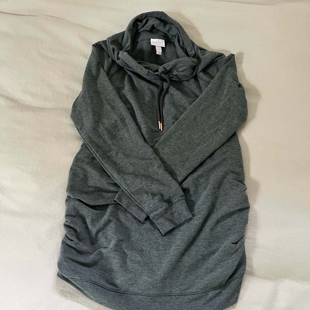 Isabel Maternity by Ingrid & Isabel Charcoal Hooded Tunic
